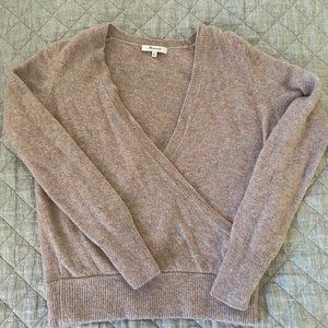 Madewell Oatmeal Wrap Sweater